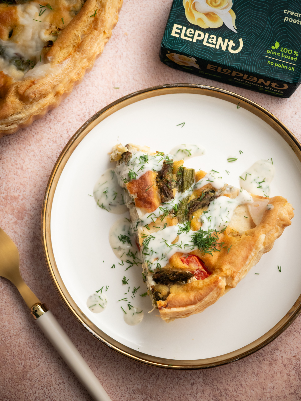 Wiosenna tarta z tofu i warzywami 2 Wiosenna tarta z tofu i warzywami