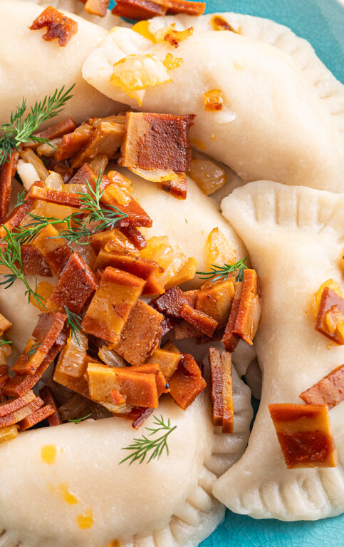 Wegańskie pierogi ruskie z tofu 2 Pierogi z tofu