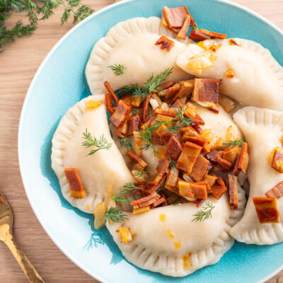 Wegańskie pierogi ruskie z tofu 14 Wegańskie pierogi ruskie z tofu