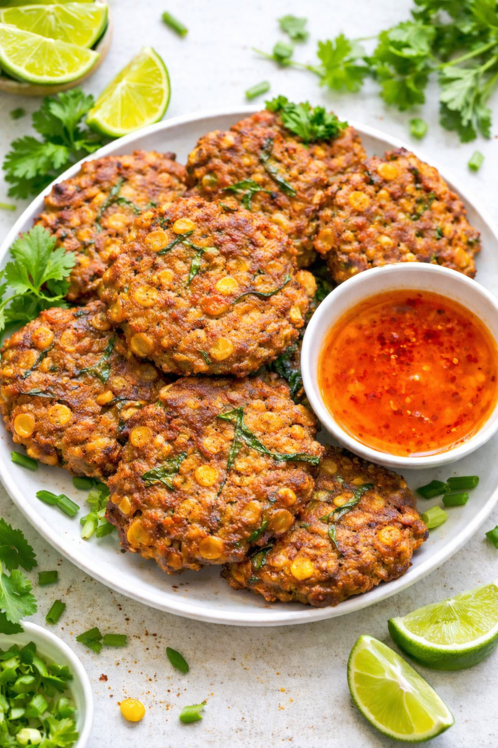 Wegańskie placuszki kukurydziane po tajsku (z curry) – chrupiące, bezglutenowe 2 Wegańskie placuszki kukurydziane po tajsku (z curry) – chrupiące, bezglutenowe