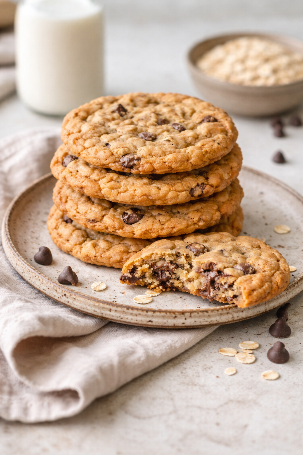 Ciastka owsiane z czekoladą – szybkie i proste 2 Ciastka owsiane z czekoladą – szybkie i proste