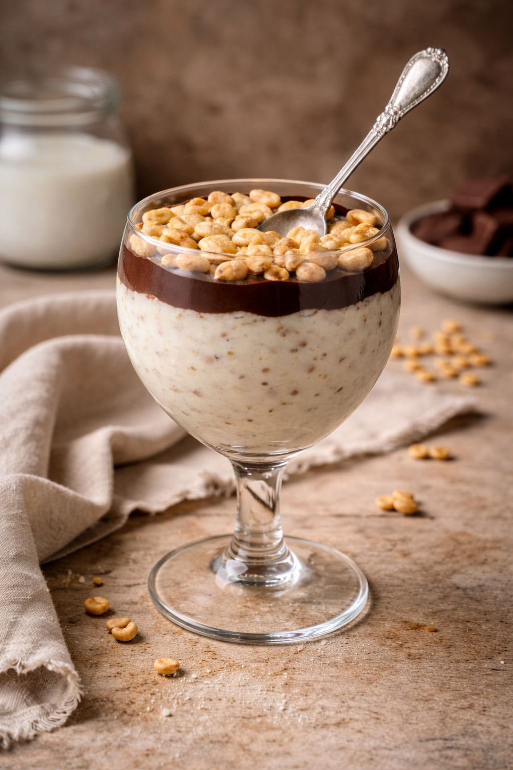 Jaglane Kinder Country — deser w pucharku bez pieczenia Jaglane Kinder Country — deser w pucharku bez pieczenia