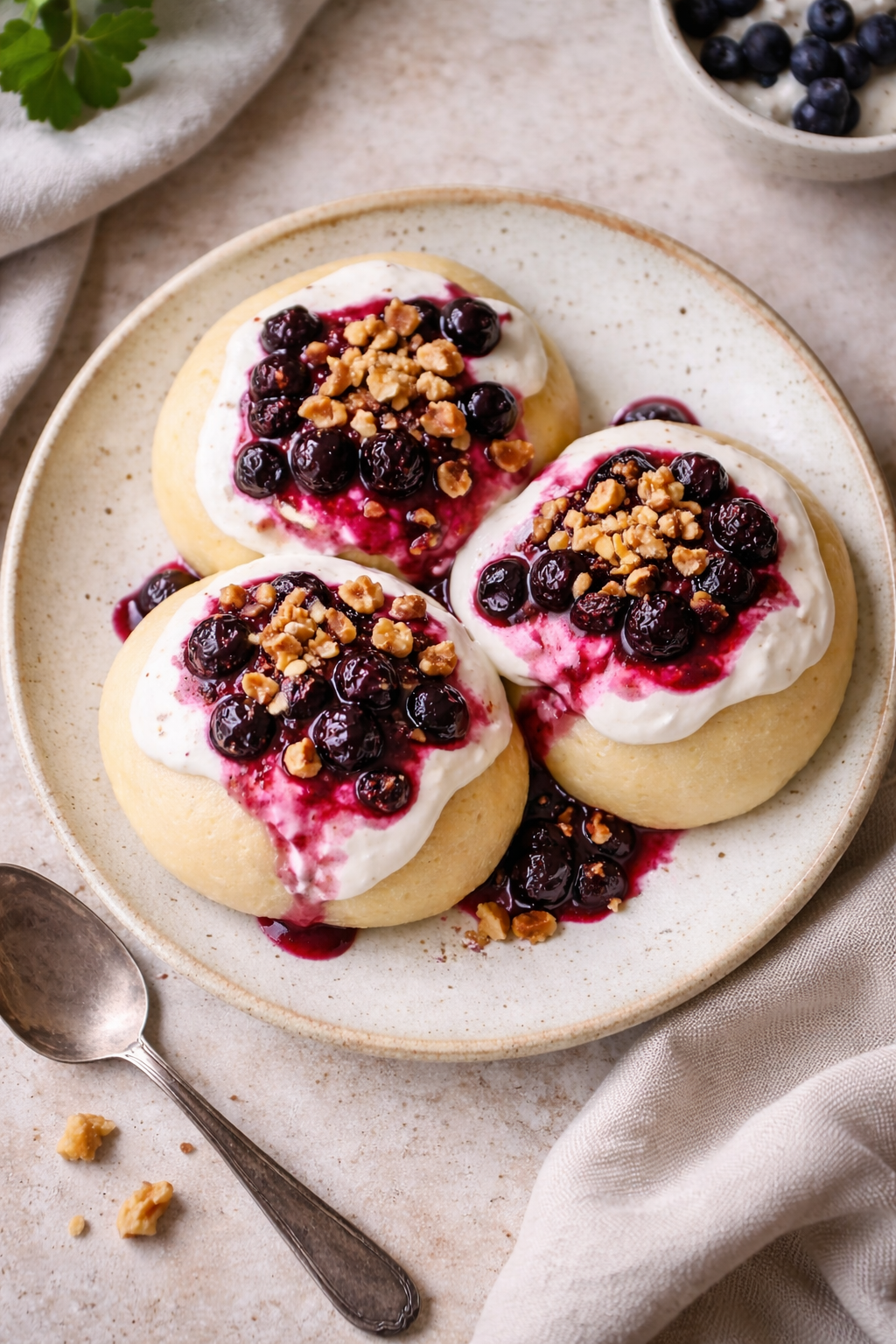 Pampuchy na parze z jagodami – przepis jak u babci Pampuchy na parze z jagodami – przepis jak u babci