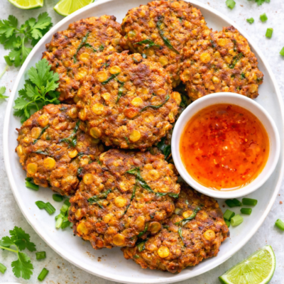 Wegańskie placuszki kukurydziane po tajsku (z curry) – chrupiące, bezglutenowe 9 Wegańskie placuszki kukurydziane po tajsku (z curry) – chrupiące, bezglutenowe