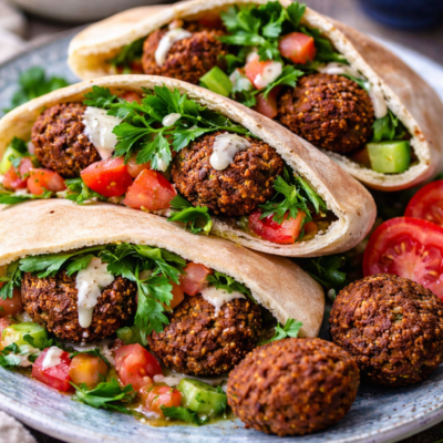 Falafel w picie – chrupiący przepis + sos tahini 9 Falafel w picie – chrupiący przepis + sos tahini