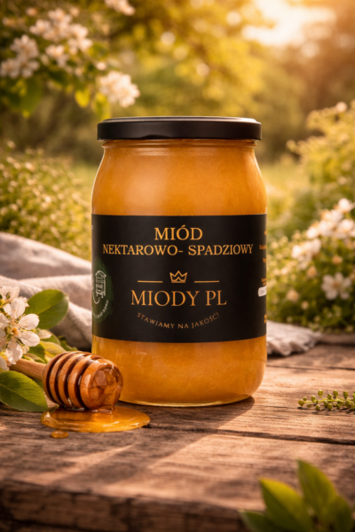 Od wspomnień z dzieciństwa do mojej kuchni — Miody Polskie 2 MIÓD NEKTAROWO-SPADZIOWY
